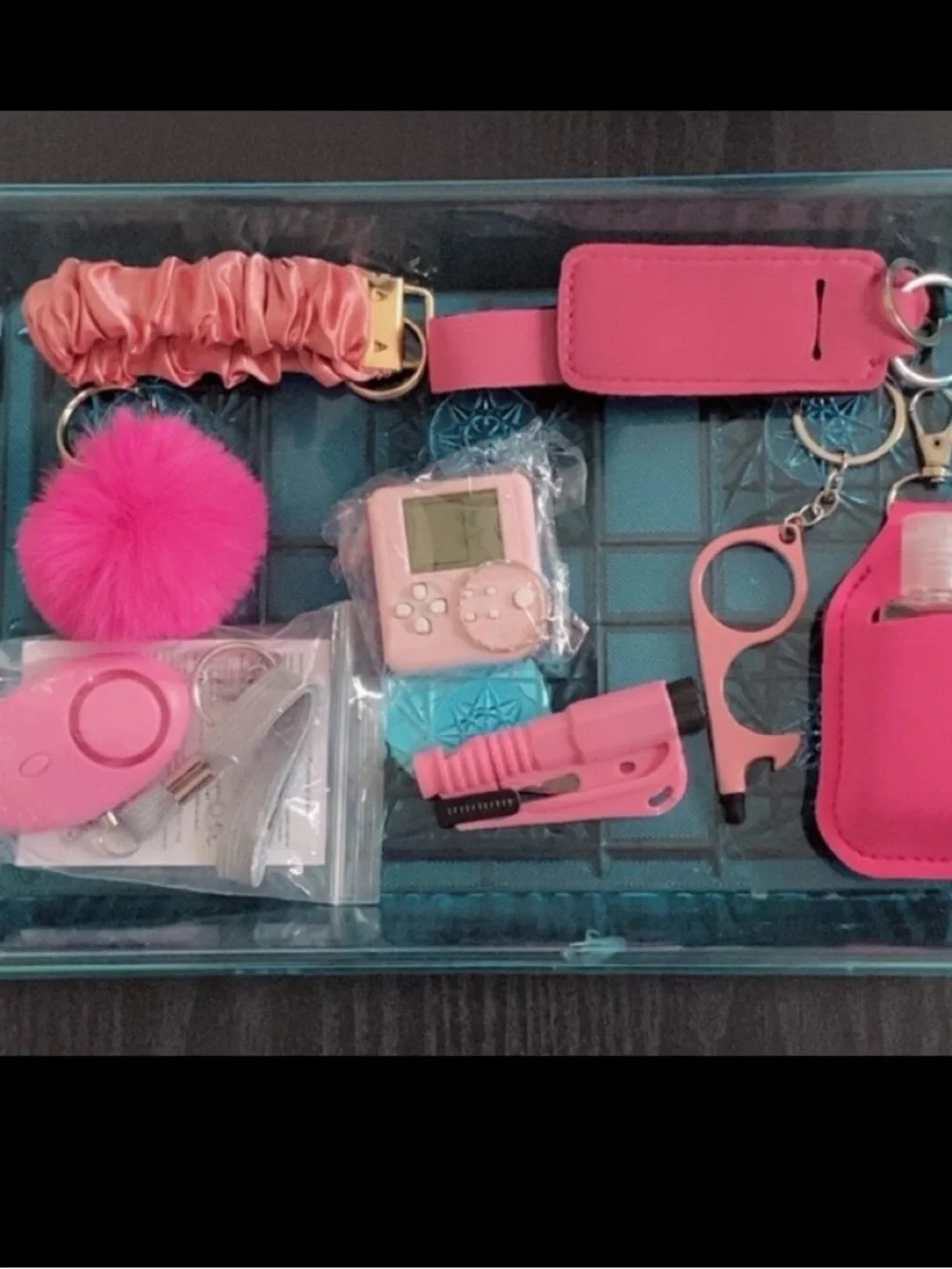 Pink Accessory Kit for Cell Phones & Keys - Assorted Pink Essentials